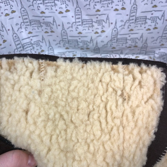 🆕 LL BEAN Vintage 1960s Sherpa Lined Suede Boots - Picture 6 of 6